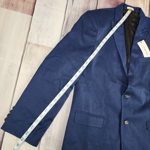 Calvin Klein Formal Suit Jacket Blue Boys Size 18 Husky 1 Piece No Pants New - Picture 9 of 10