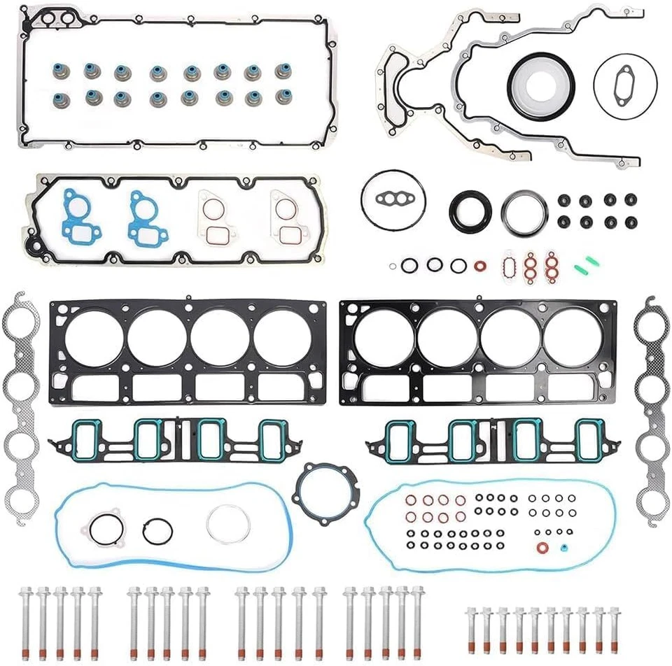 Head Gasket Bolts Kit For 07-11 Chevy Tahoe GMC Cadillac Hummer H2 6.0L 6.2L V8 - Image 2 of 4