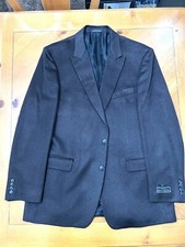 Made In USA 46L Pure 100 % Cashmere Sportcoat, Jos Bank Blazer Dark BURGUNDY