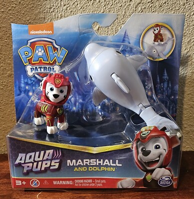 New Paw Patrol Aqua Pups Marshall and Dolphin Nickelodeon