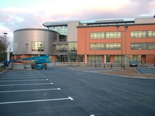 Photo 6x4 West Suffolk House prepares to open Bury St Edmunds The fences  c2009
