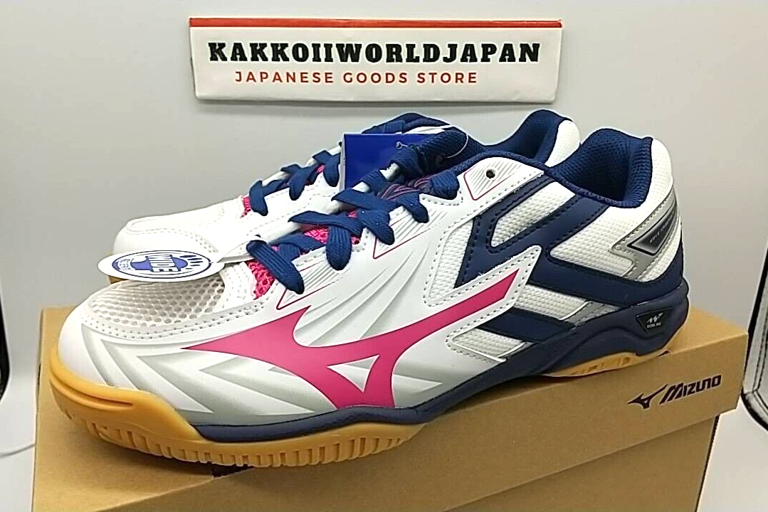 Mizuno Table Tennis Shoes WAVE KAISERBURG 8 White/Pink