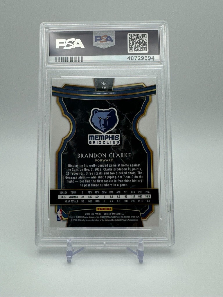 2019 Select Brandon Clarke #79 Concourse Rookie Card Memphis 
