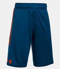 UNDER ARMOUR YOUTH BOY'S UA STUNT PRINTED LOOSE SHORTS WITH DRAWSTRING A29