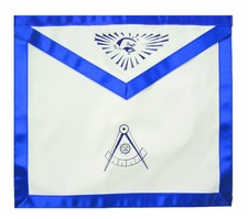 Past Master Apron - Masonic Blue Lodge Freemason - Compass  All seeing eye