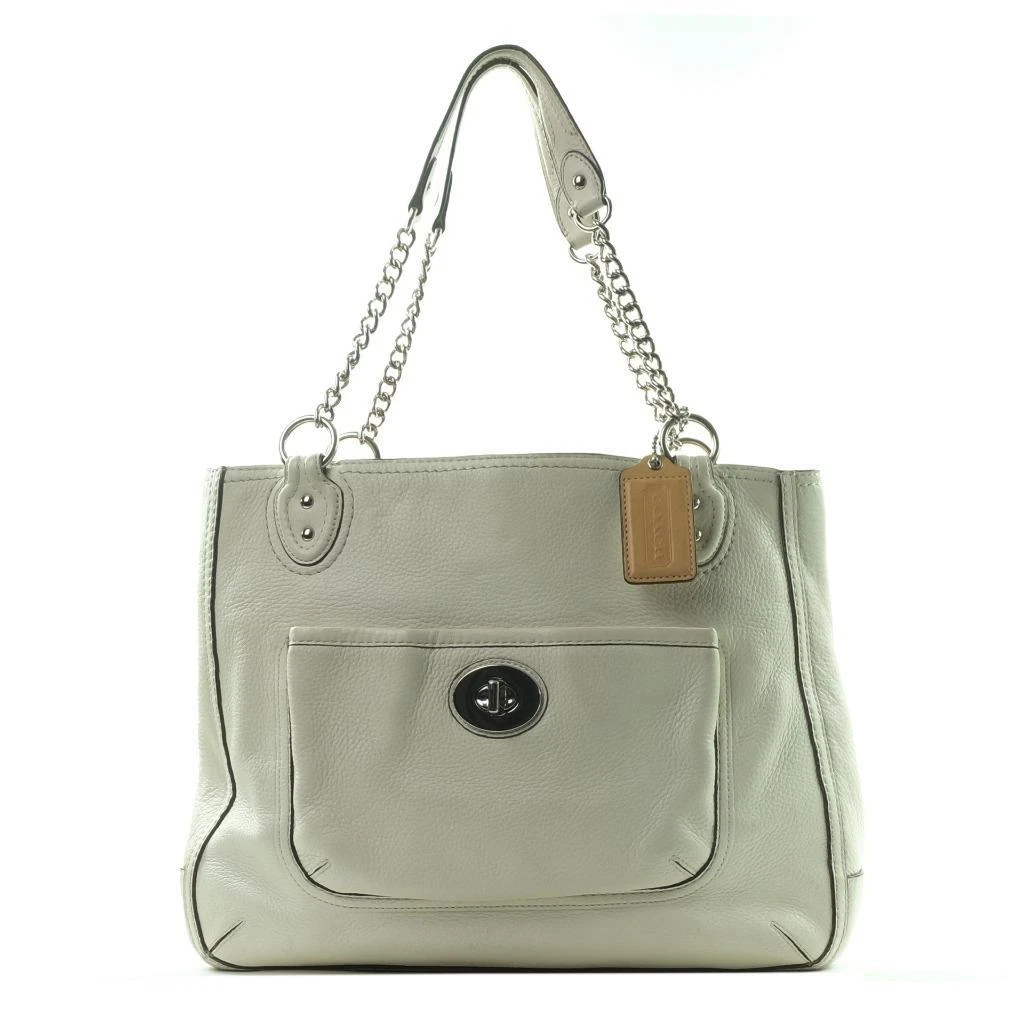 Coach textured leather shoulder bag hot sale