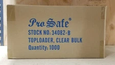 PRO Safe 3" x 4" Standard Card Size TOP LOADERS Case 1000 35 Pt. Ultra Clear