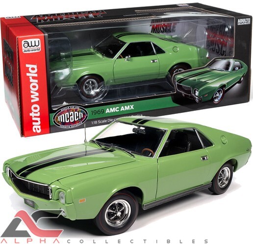 AMC AMX Hardtop 1969 – AutoWorld 1/18, La Miniature De Légende