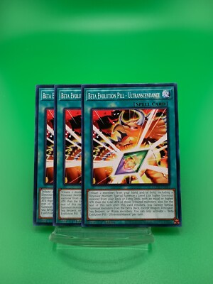 Yugioh! 3x Beta Evolution Pill - Ultranscendance DUNE-EN063 Common 1st Ed NM