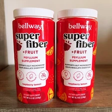 【SALE】Two New Bellway Super Prebiotic Fiber 7.7 Oz Raspberry Lemon