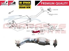 FOR NISSAN NAVARA D40 2.5D FRONT EXHAUST FLEXI PIPE YD25DDTi 200205X00B 10-13