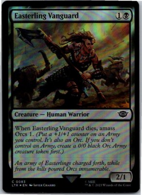 Magic the Gathering Easterling Vanguard The Lord of the Rings Foil MTG