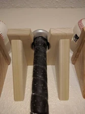 Wooden Baseball Bat Wall Hanger