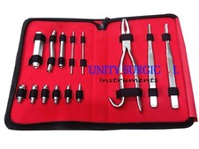 Dental Burgess Wolf Tooth Extractor Large 14 Pcs Stainless Steel Set