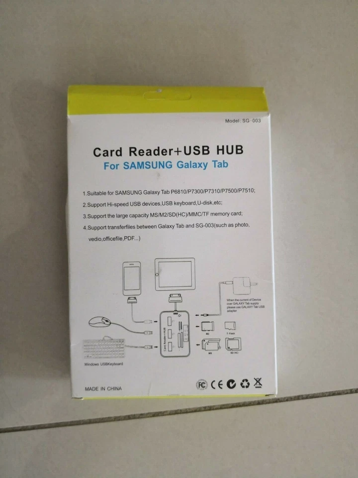 Card Reader + USB HUB for SAMSUNG GALAXY TAB - Image 3 of 3