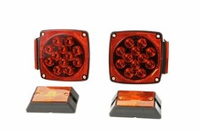 1pair Square Red Led Submersible Lights Trailer Tail Brake2 Amber Side Markers 1pair Square Red Led Submersible Lights Trailer Tail Brake2 Amber Side Markers