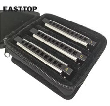 EASTTOP Diatonic Harmonica set of 3 10Hole Blues Diatonic Harmonica Set T10-3-3