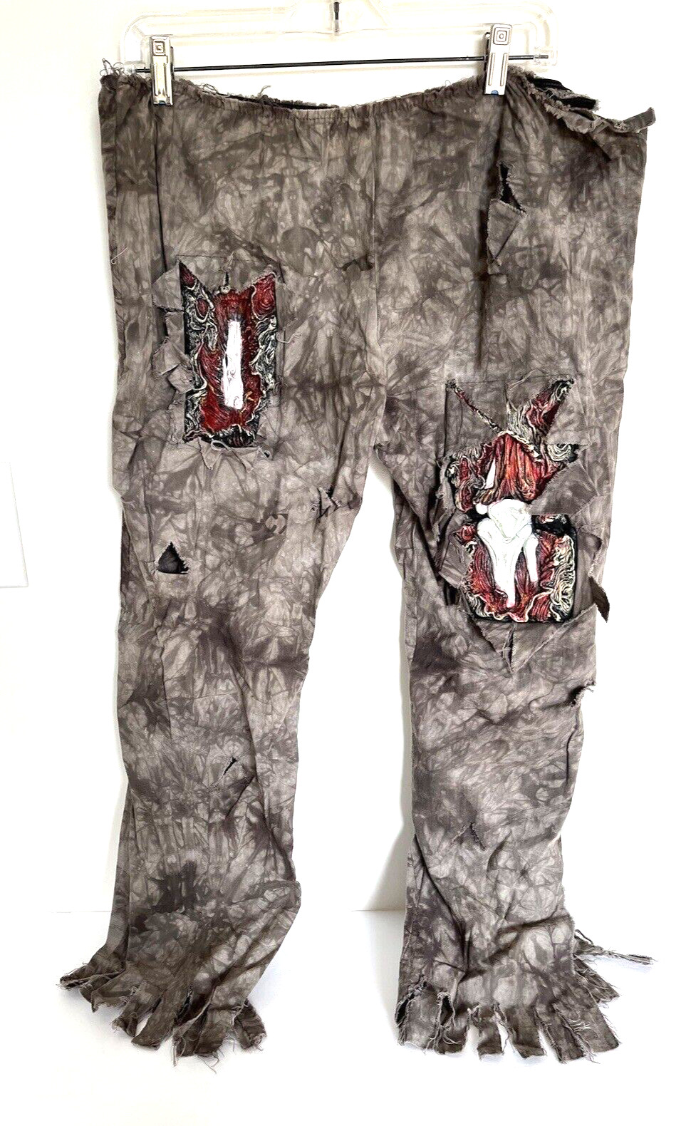 Halloween Zombie Pants With Exposed Bones Elastic Wai… Gem