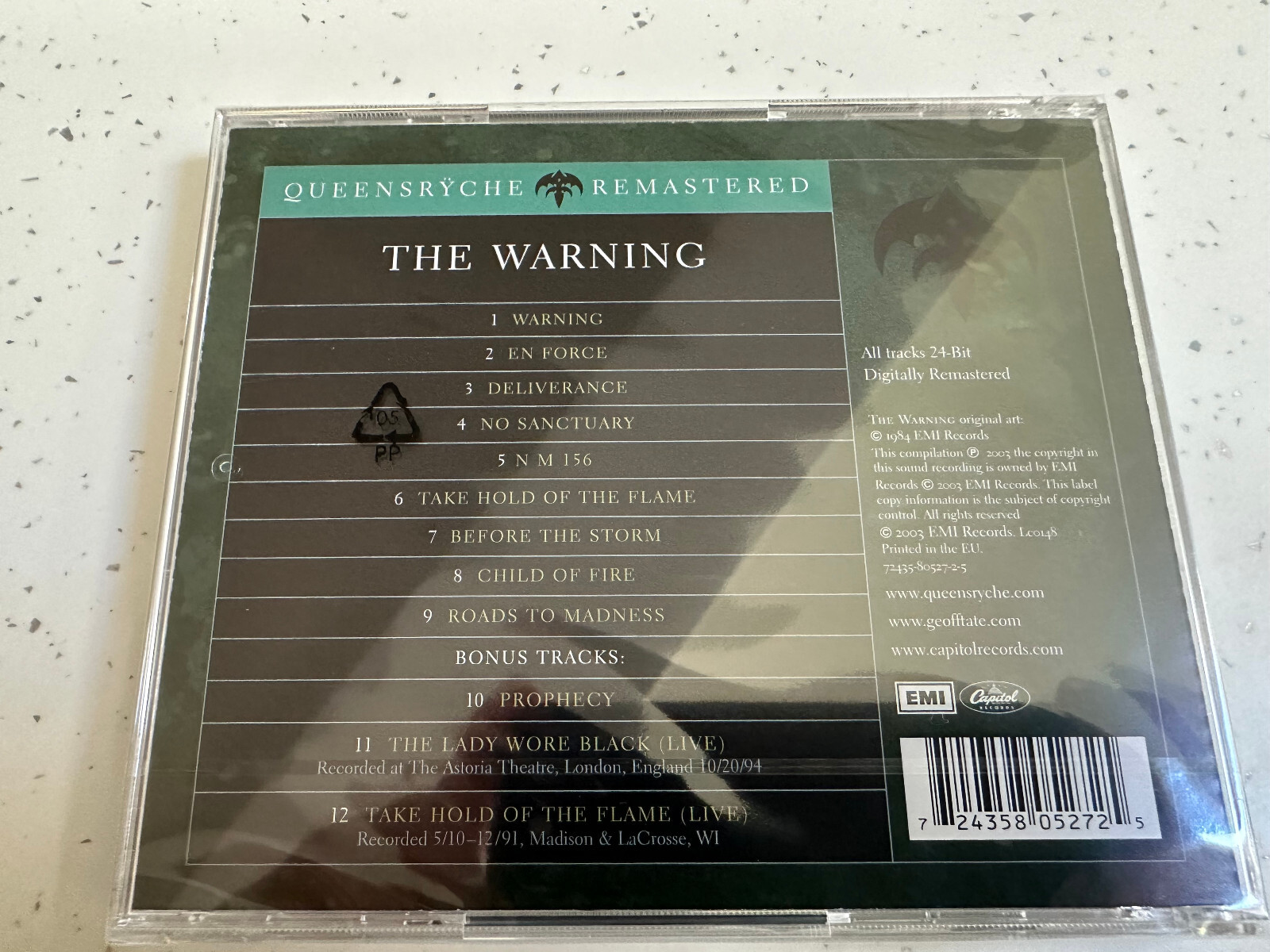 Queensryche The Warning Remastered CD New & Sealed eBay