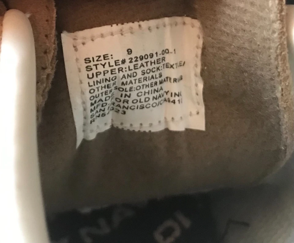 Zapatillas deportivas Old Navy para niños marrón tostado de gamuza niño o unisex cómodas talla 9 niño pequeño nuevas con etiquetas Foto 2 de 3