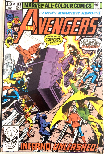 THE AVENGERS. NUMMERN 184.189 191-194 & 198-199. (7 HEFTE 1979-1980 LOT). - Bild 6 von 17