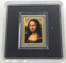 2022 Tokelau .999 Gold Coin Art La Gioconda Mona Lisa Leonardo da Vinci Painter