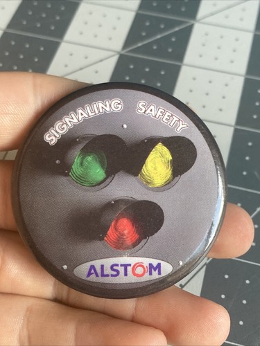 Vintage Alstom Signaling Safety Pin Rare Item - 第 1/8 張圖片