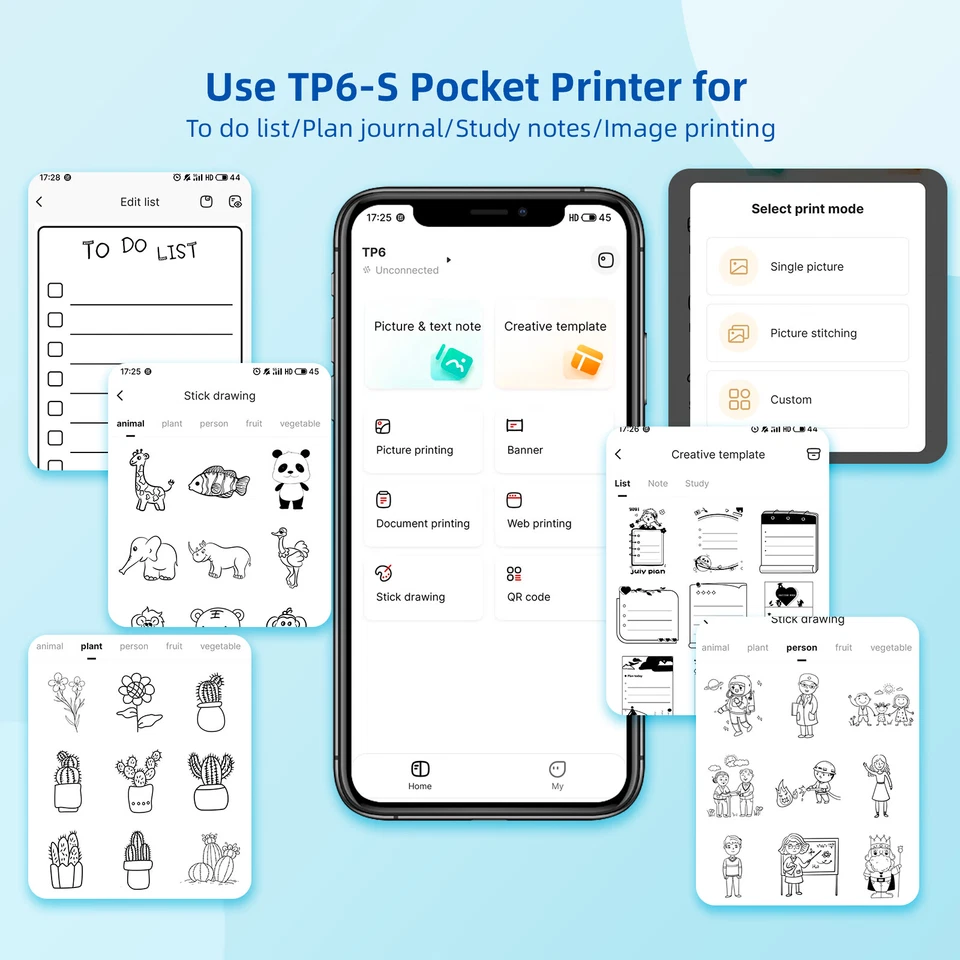 VRETTI Mini Pocket Thermal Printer Wireless Bluetooth Photo with Label Paper - Image 3 of 4