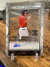 2022 Leaf Trinity Baseball Mikey Romero Clear Rookie Auto #/99 Red Sox 🔥📈