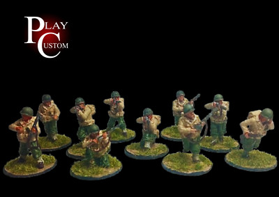 US Marines (10) Normandía 1944 Handgefertigte Soldat Figur Maßstab 1:72
