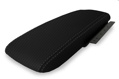 Console Armrest Cover Carbon Fiber for Ford Crown Victoria Mercury 03-11 Black