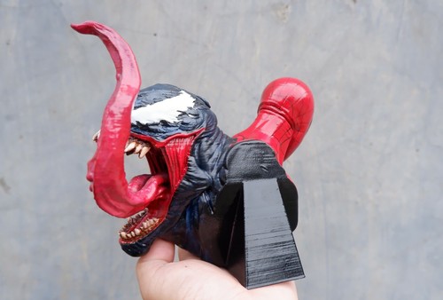 Venom symbiote X Spider-Man Spiderman Bust Statue figure Handmade home decor - Picture 5 of 7