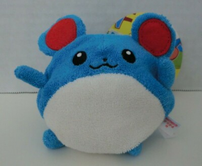 【美品】赤タグTOMY マリル Marill Vintage Plush POKEMON MARILL BEAN BAG PLUSH KUTAKUTA TOMY 1999 VINTAGE RARE NEW