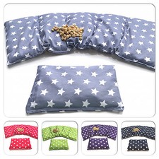 ★ 2 er SET ★ GRAU STERNE ★ 51 x 21 cm  Kirschkernkissen XXL Körnerkissen  ★