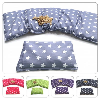 KÖRNERKISSEN 🌟 5 Kammer SET 🌟 51 x 21 cm Dinkelkissen XXL Weizenkissen 🌟 BIO 🌟Kirschen