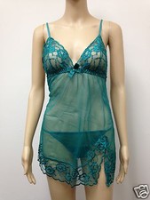 2X PLUS SIZE GEM GREEN Frederick's of Hollywood Lingerie SOPHIE BABYDOLL BNIP