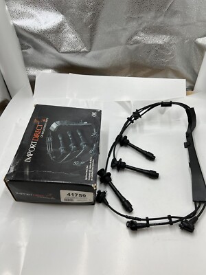 Import Direct Spark Plug Wire 41759 Silicone Rubber Magnetic Black 5mm
