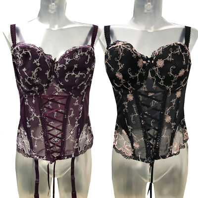 Ulla Dessous Lingerie Korsage Victoria Balconnet-Korsage mit Bügel und Stickerei