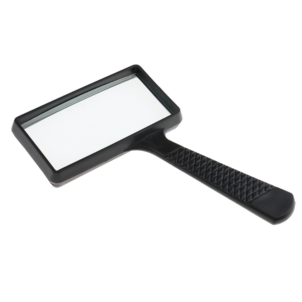 3x Magnifier Lens Large Rectangle Magnifying Glass Loupe for Reading ...