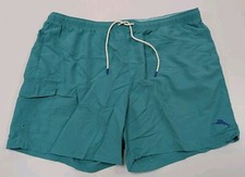 Tommy Bahama Naples Coast Lined Swim Trunks Suit Turquoise Sz 2XL