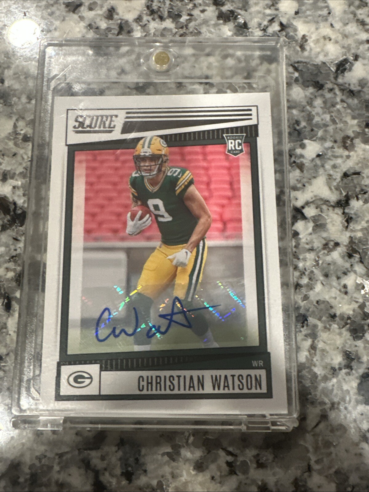 2022 Score - Rookies Signatures #367 Christian Watson (AU, RC)