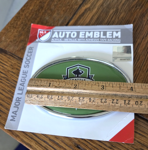 Seattle Sounders FC MLS Major League Soccer Auto Emblem Chrome Metal - Picture 8 of 12