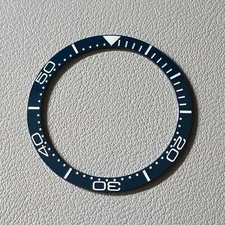 SEIKO SKX007 SKX009 CERAMIC Bezel Insert Dark BLUE SKX (SM style) Flat C3