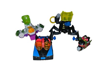 Imaginext DC Batman Figures Vehicles Villains Lot With 4 Vehicles With Figures