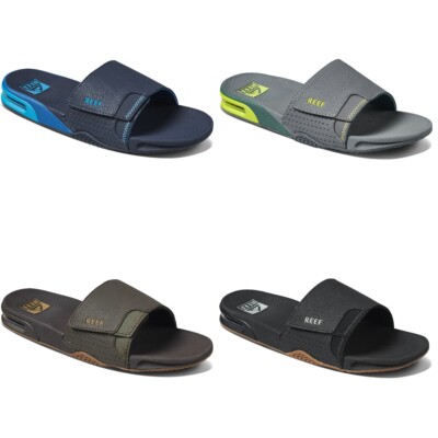 Reef Fanning Slide Herren Zehentrenner |Zehengreifer | Flip Flops | Nubukleder,