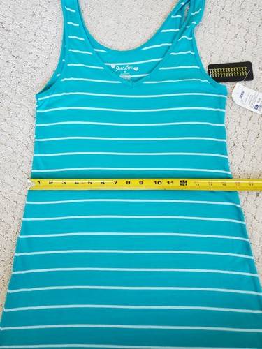 Turquoise And White Striped Maxi Dress - Picture 7 of 10
