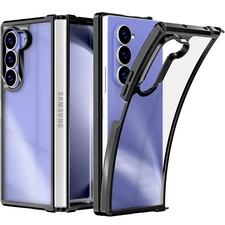 For Samsung Galaxy Z Fold 6 5G Clear Case Shockproof TPU Hybrid Cover