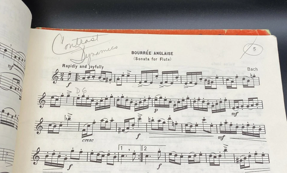 Rubank Estudios Seleccionados Para Flauta Partituras Nº 140 H Voxman De Colección Foto 4 de 4