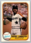 1981 Fleer #70 Rafael Landestoy Houston Astros