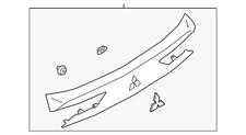 Genuine Mitsubishi Garnish Tailgate(Silver 90810W177P